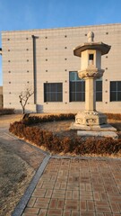 Stone region statue