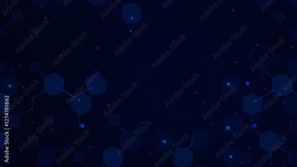 Poster abstract blue geometric pattern with seamless circles for a modern web design backdrop