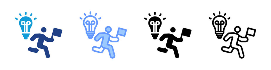 Pioneer icon set multiple style collection