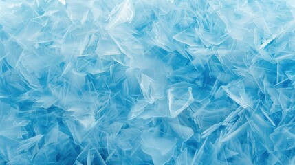 Obraz premium Stunning winter frost decorates glass, creating intricate patterns and a serene cold backdrop for your winter scenes.