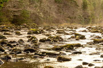 A Stunning Scottish River Moving It's Way Through The Highlands