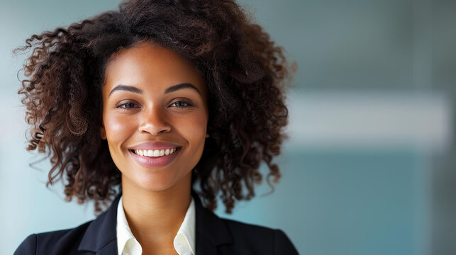 Confident young woman engages in a phone call, showcasing her professionalism and dynamic workplace spirit.