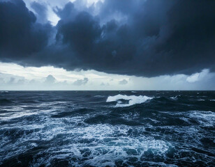 Fototapeta premium Stormy Seas Dramatic Skies