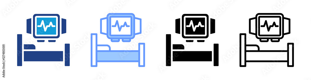 Aufkleber Sleep Tracker icon set multiple style collection