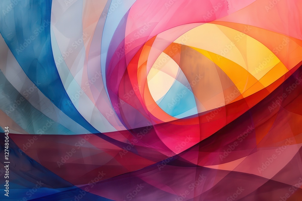 Aufkleber colorful abstract patterns swirl in a mesmerizing display of light and movement, creating a dynamic 