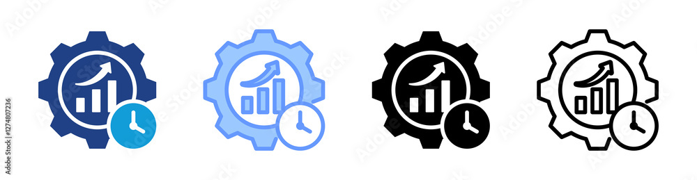 Poster Accuracy icon set multiple style collection