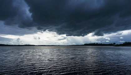 Dramatic Sky Over Water