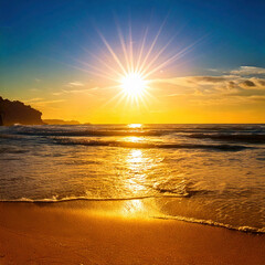 Sun Beach Warm Light