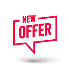 Framed Speech Bubble With Text New Offer