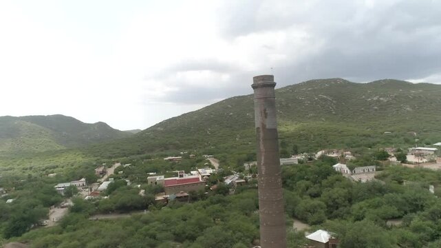 Aerial Views of La Ramona: The Iconic Chimney of El Triunfo, Baja California Sur