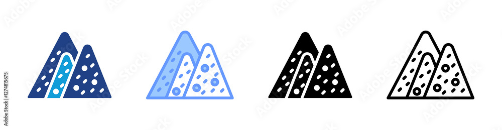 Aufkleber aggregate icon set multiple style collection
