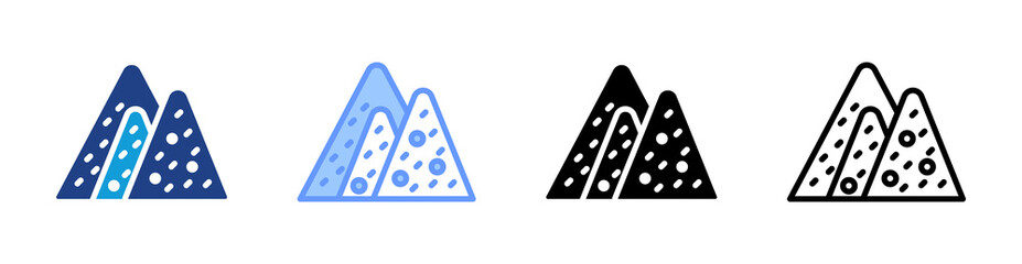 Aggregate icon set multiple style collection