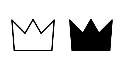 Crown icon vector. crown sign and symbol