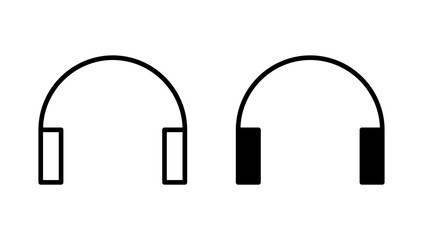 Headphone icon vector. Headvector sign and symbol