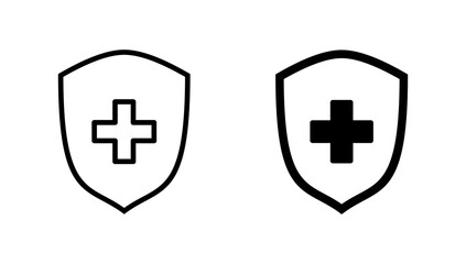 Obraz premium Health insurance icon vector. Insurance health document sign and symbol