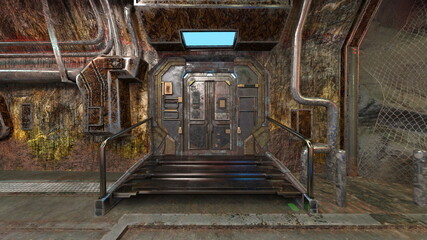 モニタリングルーム　3DCGレンダリング