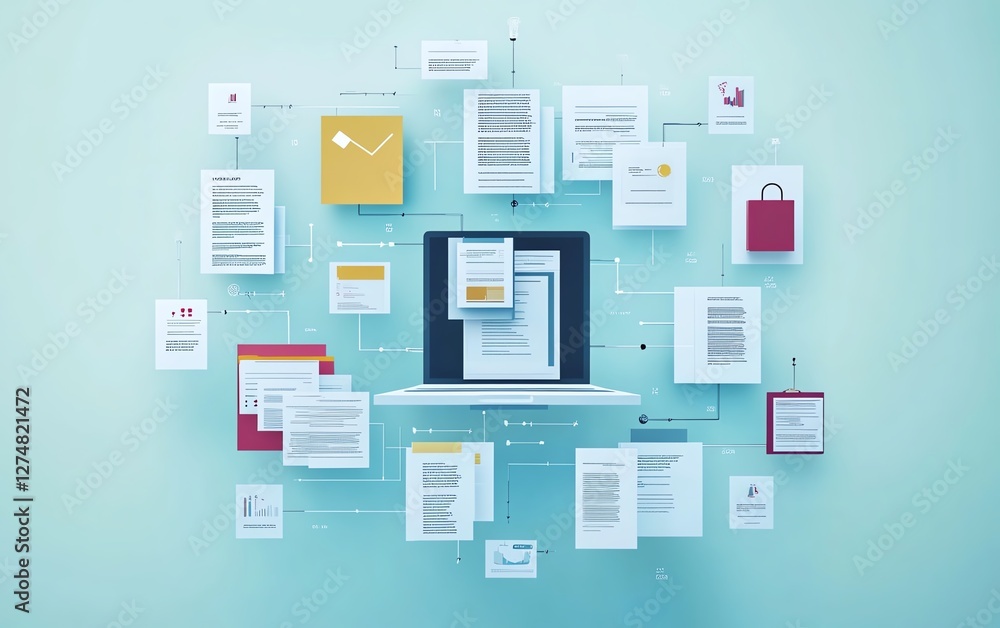 Poster optimizing document flow a seamless representation of automated document systems