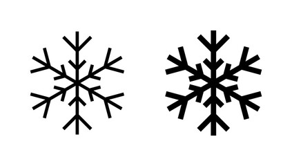 Snow icon vector. snowflake sign and symbol