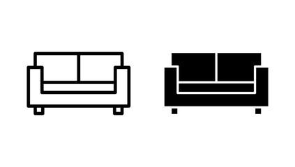 Sofa icon vector. sofa sign and symbol. furniture icon