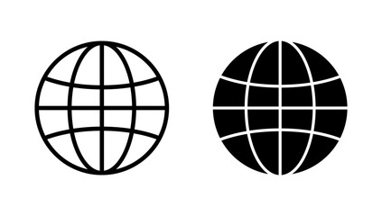 Web icon vector. go to web sign and symbol. web click icon. Global search icon