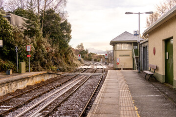 Fototapeta premium A Famous Train Station Location In The Heart Of The Scottish Highlands