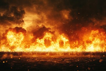 fire in the fireplace