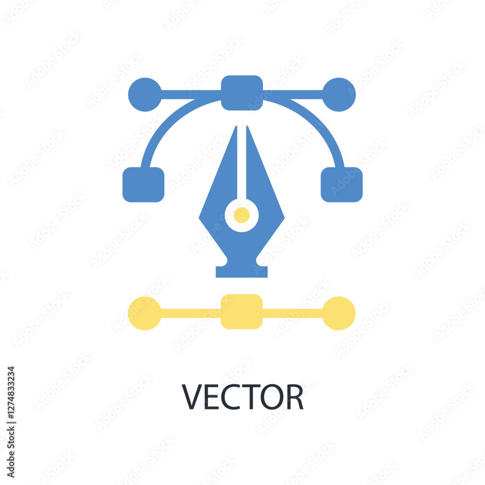 Poster vector icon. vector.editable stroke.linear style sign for use web design,logo.symbol illustration.