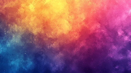 A vibrant digital watercolor background with abstract splashes of color representing the energetic chaos of Mardi Gras, with bright tones and blurred edges, creating a modern, festive atmosphere