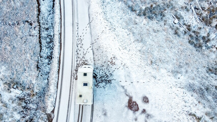 A Motorhome Can Be A Fun Way To Enjoy Nature Here Seen As It's Parked Up In The Wilderness