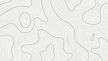 Abstract black line topography map contour with grey background.Vector illustration