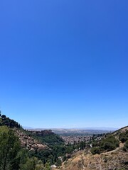 mountain landscape with blue sky