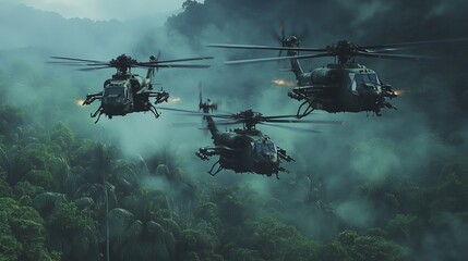 Fototapeta premium helicopter in action