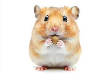hamster on white background