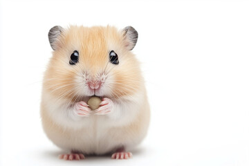 hamster on white background