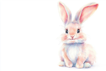 Obraz premium white rabbit on white