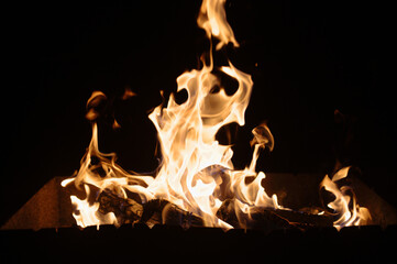 Dancing Flames in the Dark