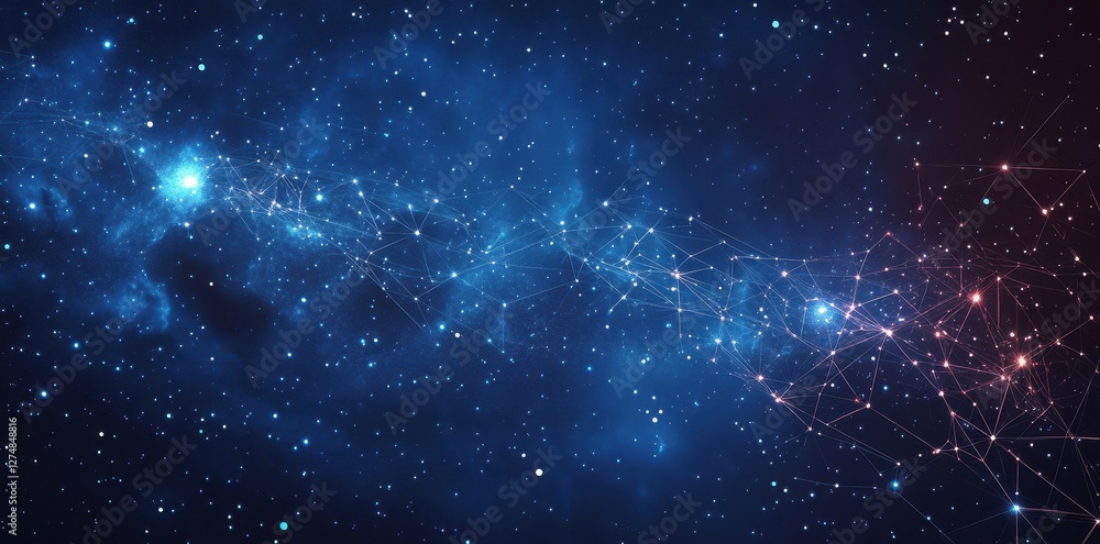 Poster abstract rendering of the vastness of the cosmos
