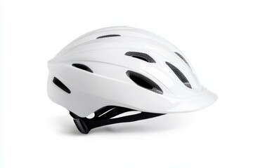 Fototapeta premium White helmet with a black strap