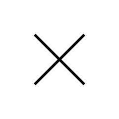 Close icon vector illustration. Delete sign and symbol. cross sign