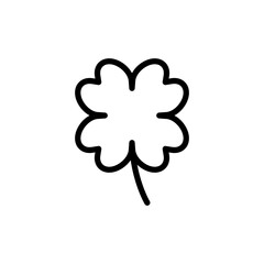 Clover icon vector illustration. clover sign and symbol. four leaf clover icon.