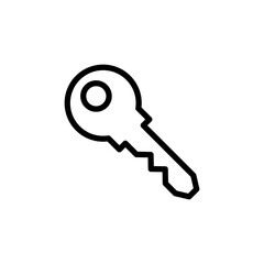Key icon vector illustration. Key sign and symbol.