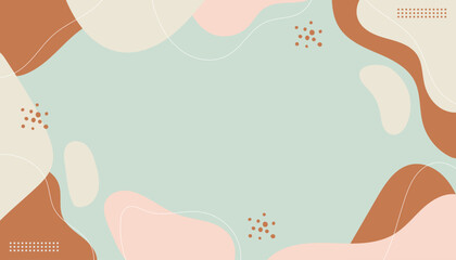 Abstract background pastel color modern memphis shape design