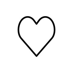 Love icon vector illustration. Heart sign and symbol. Like icon vector.
