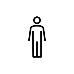 Man icon vector illustration. male sign and symbol. human symbol