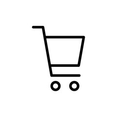 Shopping icon vector illustration. Shopping cart sign and symbol. Trolley icon