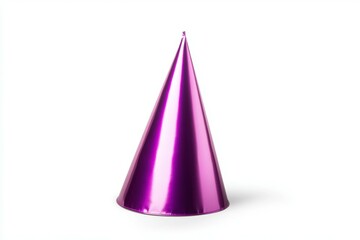 Fototapeta premium Purple party hat with a pointy top