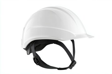 Naklejka premium White helmet with a black strap
