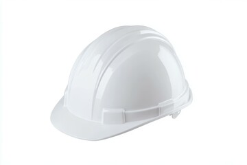 Fototapeta premium White hard hat with a black band