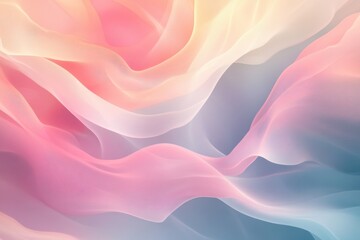 Abstract wavy lines in pastel colors create soft textures