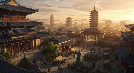 Medieval China Exterior Background